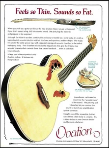 1994 Ovation Viper acoustic electric guitar advertisement original ad print - Picture 1 of 3