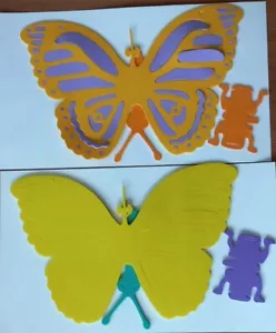 SET PUZZLE DIE-CUT PER ASSEMBLARE FARFALLE FOAMIX GIOCATTOLO SET DI 2 - Foto 1 di 3