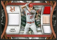 Mike trout Quad Relic /75 2022 Topps Museum Collection Los Aneles Angels