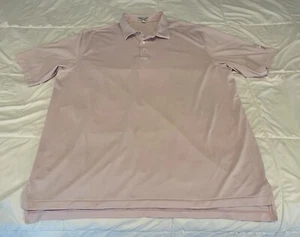 Peter Millar Polo Shirt 3XL XXXL Pink/White Striped Summer Comfort Stretch Golf - Picture 1 of 8