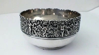 Beauty Vint Design Gorham Sterling Silver Ornate Bowl 1890 Art Nouvea 255g (9oz) - Image 1 of 4