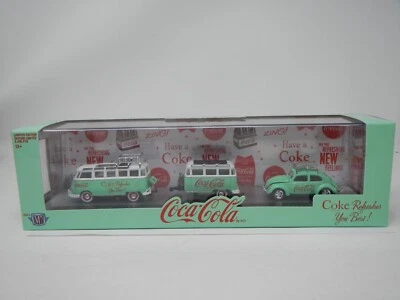 M2 Machines COCA-COLA 1959 VW Microbus Deluxe U.S.A. Model &1953 VW Beetle Delux - Image 1 of 4