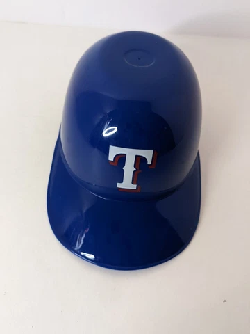 Texas Rangers - Baseball Mini Small Ice Cream Blue Plastic Batting Helmet - 5" Cover