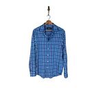 Vineyard Vines Blue Plaid Breathable Whale Button Down Shirt Men's Sz. S Light