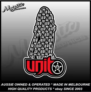 UNIT - SILHOUETTE - 185mm x 110mm - DECAL - Bild 1 von 1