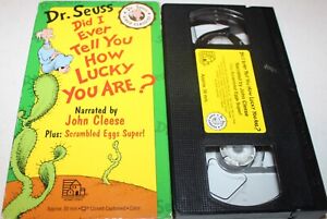 Dr. Seuss:  Did I Ever Tell You How Lucky You Are? (VHS, 1993) John Cleese