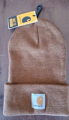 Nuevo Gorro Carhartt Tejido Acuarela Camuflaje Parche Marrón - NUEVO CON ETIQUETAS UNISEX AH5934-M Foto 1 de 4