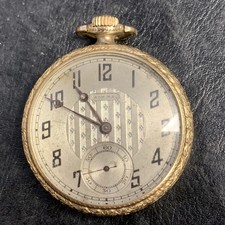 Vintage 18 Ligne Admiral Swiss Pocket Watch Made by Tacy Watch Co 7 Jewels – 2E