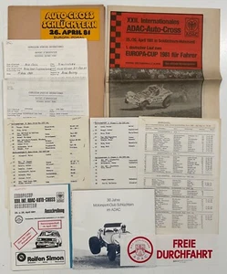 AUTO GROSS SCHLÜCHTERN 1980 ÖSTERREICH EUROPAPOKAL DOKUMENTE AUTORENNEN - Bild 1 von 10