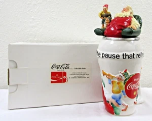 New Coca-Cola Stein Santa and Elves 1994 The Pause That Refreshes COA and Box - Picture 1 of 11