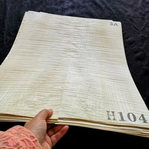 2Pcs 3A FLAME MAPLE VENEER White Tiger Water Ripple Pattern Guitar Body Veneer - Picture 1 of 24