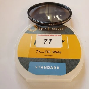 Pro master 77mm CPL Wide, Circular, Polarizer Filter - Picture 1 of 8