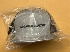 SHIMANO Dura Ace Gray & Black Snapback Hat Mesh Trucker Ball Cap - BRAND NEW - Picture 1 of 12
