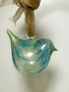 Vintage mundgeblasen Kunst Glas Vogel Weihnachtsschmuck 3" Breite H - Bild 1 von 4