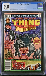 Marvel Two-In-One #85 CGC 9.8 NEWSSTAND (Marvel 1982) The Thing Spider-Woman app - Picture 1 of 6