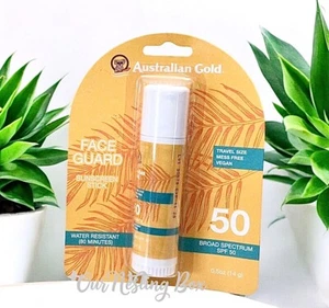 Protector solar Australian Gold Face Guard con SPF50 tamaño de viaje antienvejecimiento - Imagen 1 de 2