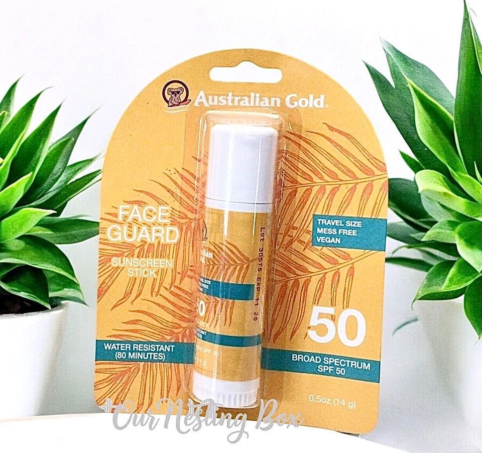 Protector solar Australian Gold Face Guard con SPF50 tamaño de viaje antienvejecimiento Foto 1 de 2