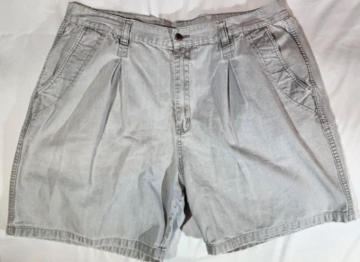 ✅Shorts chino vintage anos 80 anos 90 GOTCHA cinza lona plissado frontal masculino 38 Surf Wear - Imagem 1 de 4