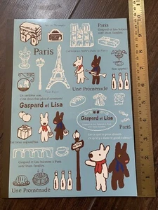 New Lisa And Gaspard Ruled Lined Notebook Blue Paris - Picture 1 of 3