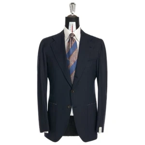 Orazio Luciano - EU 46 Navy Hopsack Jacket NEW - Picture 1 of 6