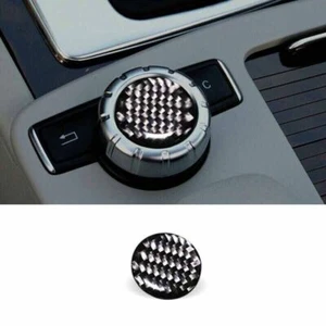 For Benz C-class 07-14 Button Switch Console Multimedia Middle Real Carbon Fiber - Picture 1 of 4