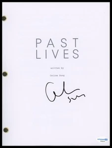 Celine Song "Past Lives" Director AUTOGRAPH Signed Full Script Screenplay ACOA - Picture 1 of 2