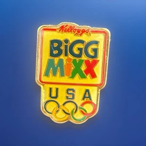 Kellogg's Vintage Big Mixx Cereal Collector Pin 1992 Olympics 1" - Bild 1 von 2