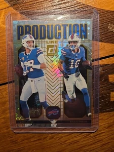 2025 Donruss Football Josh Allen/Khalil Shakir Priduction Line #6 - Picture 1 of 2