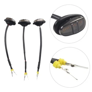 3*- For-Ford F150 Raptor Style Smoked Lens Amber LED Front Grille Running Lights - Picture 1 of 21