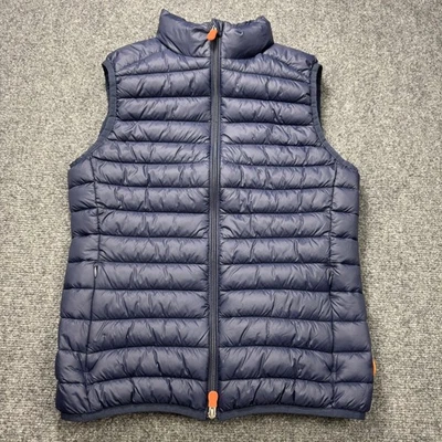 Save The Duck Vest Mens XS Blue Plumtech Synthetic Down Puffer Lightweight - Image 1 of 4