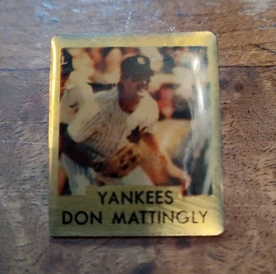 Vintage 1991 Edition Don Mattingly NY Yankees Collector Lapel Pin Baseball MLB - Image 1 of 2