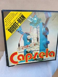 1960's Capsela-Hong Kong bat.op. plastic ROBOT-MAN still packed never opened MIB - Picture 1 of 23