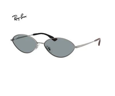 Ray-Ban RB3757 KAI Polarized Sunglasses - Silver/Dark Grey - Image 1 of 4