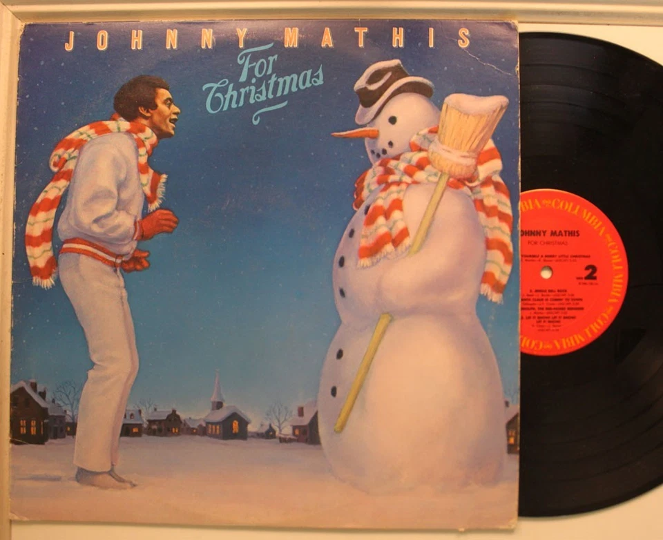 Johnny Mathis Lp For Christmas On Columbia - Vg+ To Vg / Vg - Image 1 of 1