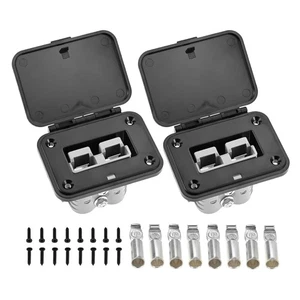 2PCS 175A Plug Mounting Panel W/ Dust Cover For Anderson Power SB175 Connectors - Picture 1 of 5