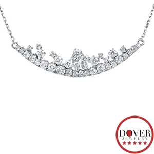 Smiling Rocks 0.79ct Diamond 10K Gold Drizzle Pendant Necklace 2.0 Gr $1799 NR - Picture 1 of 6