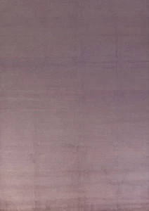 Lavender Purple Gabbeh Area Rug 9x12 Ft Handmade Solid Vegetable Dye Wool Carpet - Picture 1 of 16