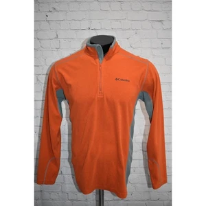 Columbia Fleece Sweater Pullover 1/4 Zip Men Size Medium Camping Hiking  - Picture 1 of 8