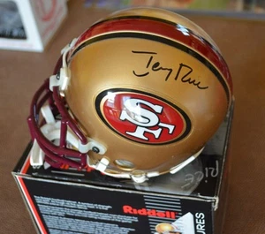 Von Jerry Rice San Francisco 49ers signierter Riddell Mini Helm JSA Authenticati - Bild 1 von 4