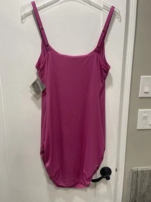Baby Phat Fuchsia Slip Dress with bedazzle lettering and ruched sides #Y2K - Image 1 of 4