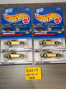 Lot of 4 1998 Hot Wheels Porsche 928 Gold 5SP #1085 1:64 Diecast NIP - Picture 1 of 11