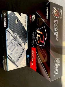 Asrock 7900 XTX Phantom Gaming OC MIT Wasserkühler Eisblock Aurora - Afbeelding 1 van 8