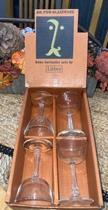 Libbey Mr Pro Glassware Home Bartender Set Of Glasses 4 6 1/2 Oz Round Wine - Picture 1 of 9