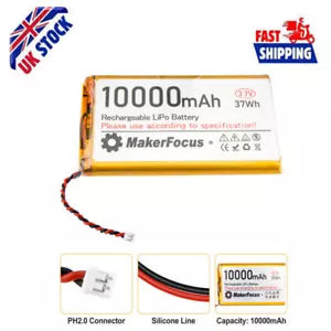 Batteria Lipo 1S 3.7V 10000mAh con spina Micro PH2.0 per scheda UPS Raspberry Pi - Foto 1 di 12