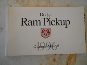 1996 DODGE RAM PICKUP TRUCK 1500 2500 3500 COMPLETE OWNERS MANUAL HANDBOOK - Picture 1 of 1