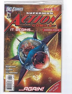 Action Comics # 5 Combo Pack versiegeltes Cover fast neuwertig ungelesen DC ERSTDRUCK  - Bild 1 von 2