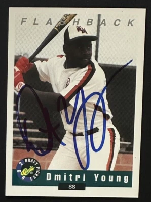 DMITRI YOUNG SIGNED 1992 Classic Draft Picks #89 Auto CARD ~ AUTHENTIC - Image 1 of 2