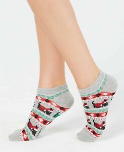 Charter Club Womens Sock Size 9-11 Low Cut Ankle Socks Christmas Scottie Dogs
