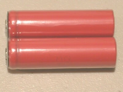 2 pc SANYO UR 14500 P Li-ion 840mAh Rechargeable Battery 3.7v BUTTON-TOPS W/CASE - Image 1 of 2