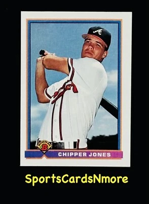 Chipper Jones 1991 Bowman - #569 novato (RC) - HOF Atlanta Braves * casi nuevo - como nuevo Foto 1 de 2
